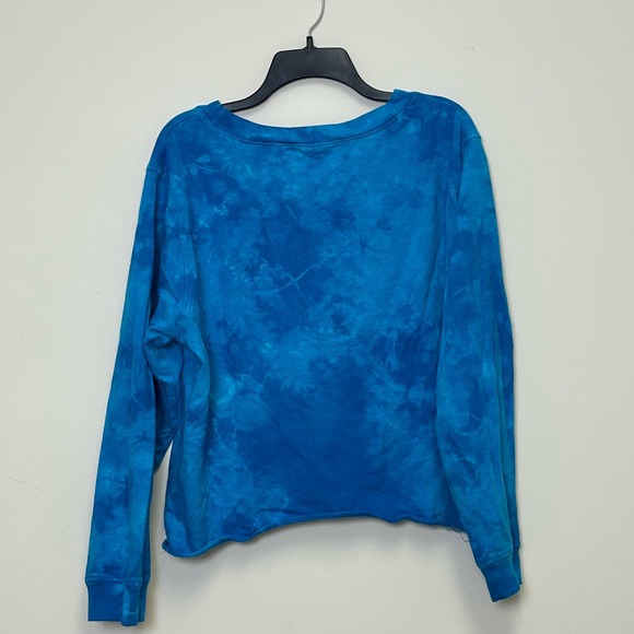 Chill by Will Crop Hi-Lo Tie Dye Sweatshirt Large - Picture 1 of 6